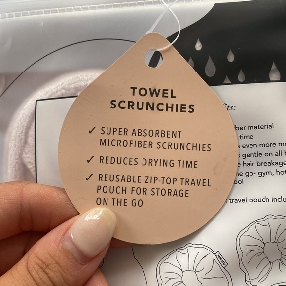 Kitsch Cream Hair Towel Turban for Gentle Hair Care - Picture 2 of 3